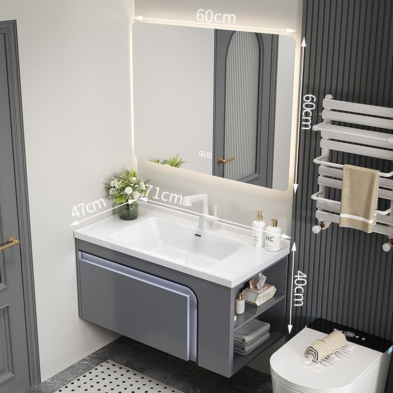QW- Aluminum Storage Cabinet Smart Mirror in the Bathroom, Bathroom Sink