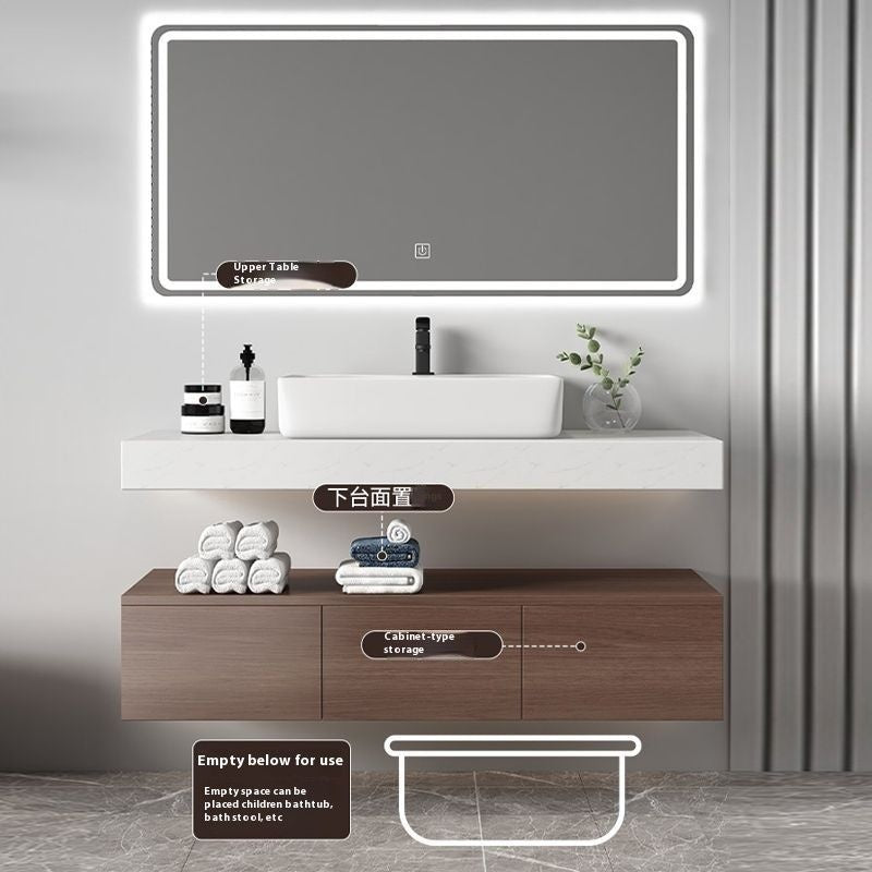 QW- Bathroom Storage Cabinet, Washbasin, Smart Mirror Countertop