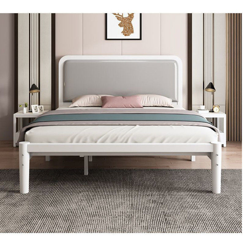 Iron iron frame single bed simple fashion thick encryption 1.8m double for home 1.5 meters