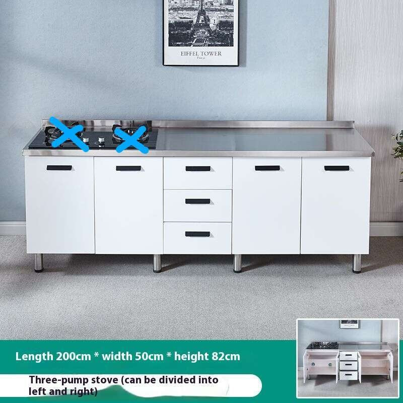 QW- Stainless Steel Cabinet Kitchen storage cabinet with sink included