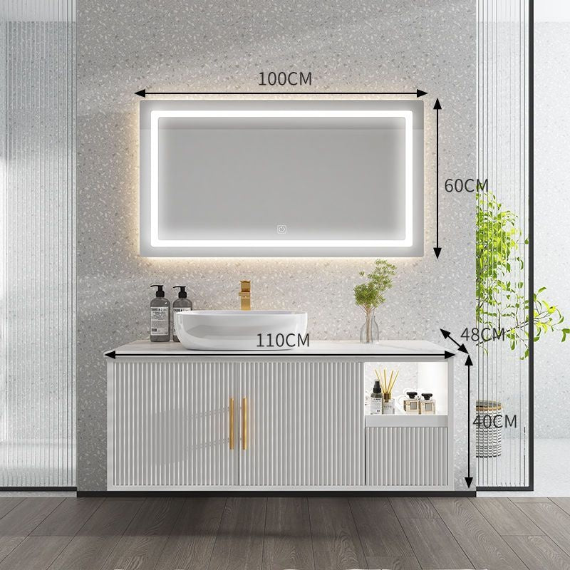 QW- Smart Mirror Storage Cabinet Basin Bathroom