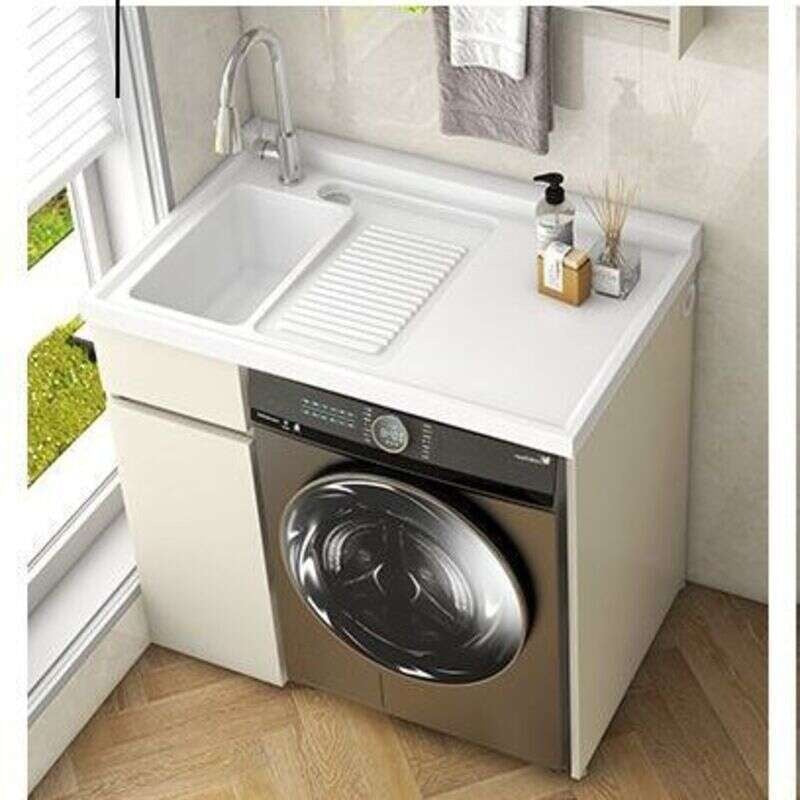 QW- Storage Cabinet Bathroom Sink Set with Faucet