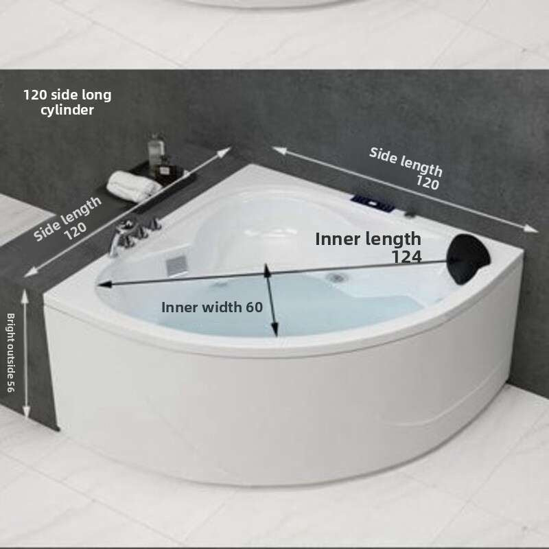 QW- Acrylic Whirlpool Massage Bathtub Heating System