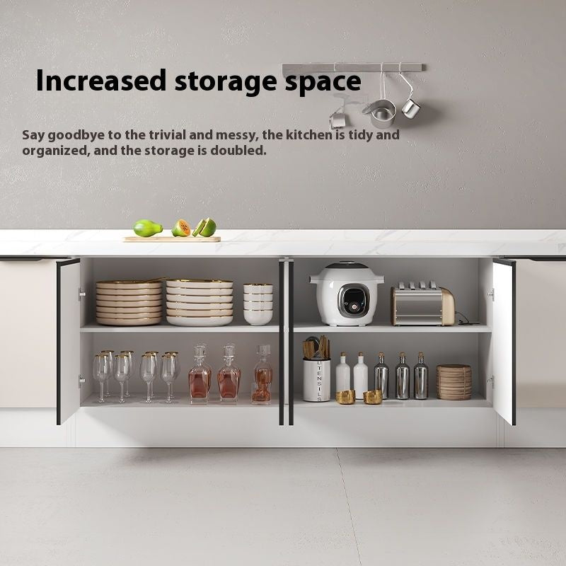 QW- Aluminum Alloy Kitchen Storage Cabinet with Free Sink