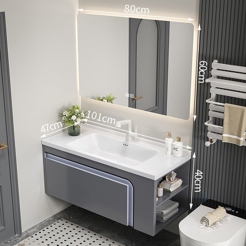 QW- Aluminum Storage Cabinet Smart Mirror in the Bathroom, Bathroom Sink