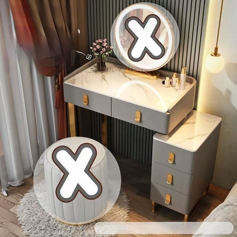 Italian Style Solid Wood Modern Simple Dressing Table Small Home Storage